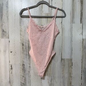 Miami Pink Lace Bodysuit